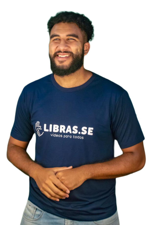 Intérprete de Libras da equipe LIBRAS.SE